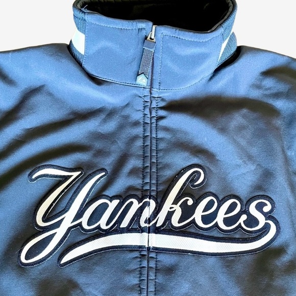 Yankees Therma Base Dugout Jacket Majestic MLB Fleece Lined Large - Picture 4 of 9